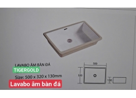 LAVABO ÂM BÀN ĐÁ 