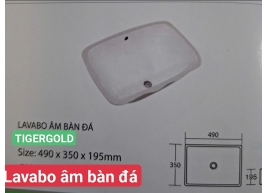 LAVABO ÂM BÀN ĐÁ 