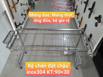 Nơi phân phối kệ chén inox 304 treo tường cao cấp chống rỉ