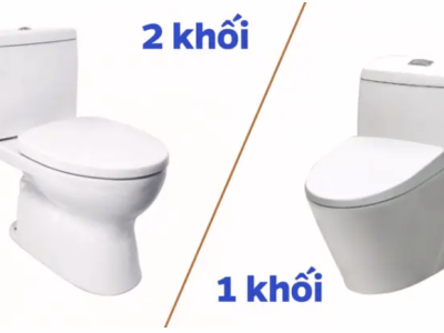 So sánh ưu điểm của bồn cầu khối và bồn cầu hai khối tại TPHCM.