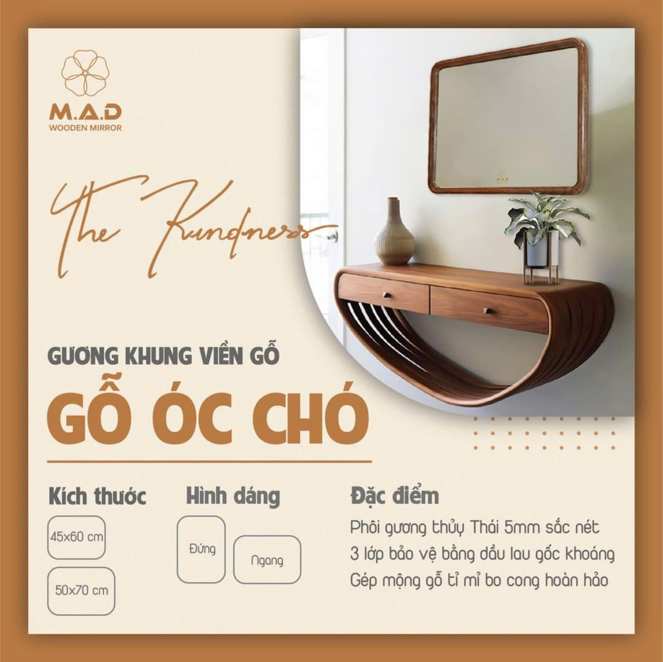 gương gỗ cảm ứng cao cấp