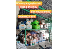 BỒN NHỰA TRẮNG NGUYÊN SINH KHÔNG PHA MÀU